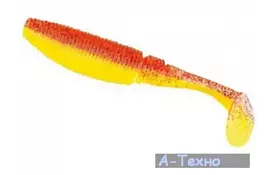 Силикон рыболовный Nomura Rolling Shad 85мм 5,5гр. цвет-087 (yellow red glitter) 8шт (NM70108708) - Фото