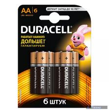 Батарейка Duracell AA MN1500 LR06 * 6 (5000394107458 / 81485016)
