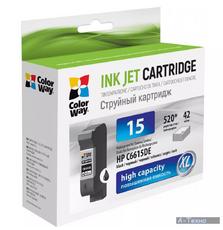 Картридж ColorWay HP №15 black (C6615DE) (CW-H15B)