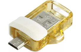 USB флеш накопичувач SANDISK 64GB Ultra Dual Drive m3.0 White-Gold USB 3.0/OTG (SDDD3-064G-G46GW) - Фото