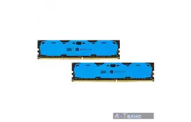 Модуль пам'яті для комп'ютера DDR4 8GB (2x4GB) 2400 MHz Iridium Blue GOODRAM (IR-B2400D464L15S/8GDC) - Фото