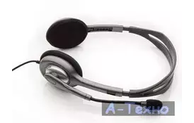 Навушники Logitech H110 Stereo Headset with 2*3pin jacks (981-000271) - Фото