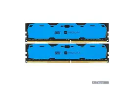 Модуль пам'яті для комп'ютера DDR4 16GB (2x8GB) 2400 MHz Iridium Blue GOODRAM (IR-B2400D464L15S/16GDC) - Фото
