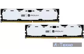 Модуль пам'яті для комп'ютера DDR4 16GB (2x8GB) 2400 MHz Iridium White GOODRAM (IR-W2400D464L15S/16GDC) - Фото