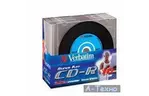 Диск CD Verbatim 700Mb 52x Slim case Vinyl AZO (43426)