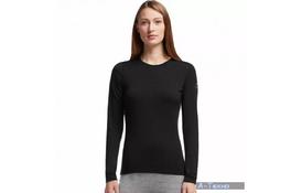 Термофутболка Icebreaker BF 200 Oasis LS Crewe WMN black M (100 514 001 M) - Фото