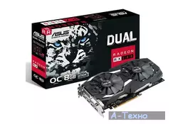 Відеокарта ASUS Radeon RX 580 8192Mb DUAL OC (DUAL-RX580-O8G) - Фото