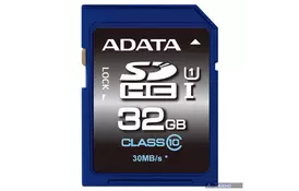 Карта памяти ADATA Premier SDHC UHS-I U1 Class10 32GB (ASDH32GUICL10-R) - Фото
