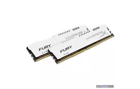 Модуль памяти для компьютера DDR4 32GB (2x16GB) 2666 MHz HyperX FURY White Kingston (HX426C16FWK2/32) - Фото