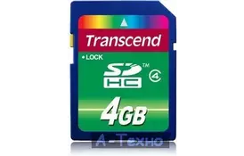 Карта пам'яті 4Gb SDHC class 4 Transcend (TS4GSDHC4) - Фото