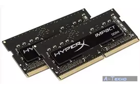 Модуль пам'яті для ноутбука SoDIMM DDR4 16GB (2x8GB) 2400 MHz HyperX Impact Kingston (HX424S14IB2K2/16) - Фото