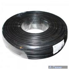 Кабель телевизионный Ritar 1,02 мм.CU, 64x0.12m CCA экран, + 2*0.5 power, черный PVC, б (RT-B100-RG690+2x0.5mm)