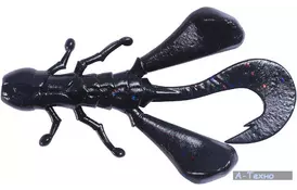 Силікон рибальський Jackall Vector Bug 2.5" Black candy 8шт (1699.14.45) - Фото