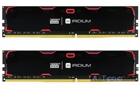 Модуль памяти для компьютера DDR4 16GB (2x8GB) 2133 MHz Iridium Black GOODRAM (IR-2133D464L15S/16GDC) - Фото