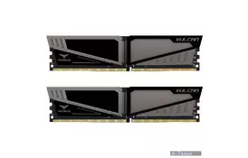 Модуль памяти для компьютера DDR4 32GB (2x16GB) 2400 MHz T-Force Vulcan Gray Team (TLGD432G2400HC15BDC01) - Фото