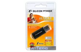 USB флеш накопитель Silicon Power 4Gb Ultima II black (SP004GBUF2M01V1K) - Фото