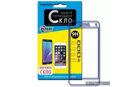 Скло захисне DENGOS для Huawei P8 Lite 2017 2.5D with a white silicone frame (TGR-30) - Фото