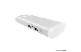 Батарея універсальна Flashlight 11000 mAh White ColorWay (CW-PB110LIB2W-F) - Фото