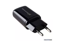 Зарядное устройство Grand-X CH-15UMB (5V/2,1A + DC cable 2,4А USB -> Micro USB 1m) Black (CH-15UMB) - Фото