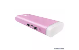Батарея універсальна Flashlight 11000 mAh Pink ColorWay (CW-PB110LIB2PK-F) - Фото