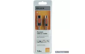 Кабель для принтера USB 2.0 AM/BM 1.8m Belkin (CU1000cp1.8M-P) - Фото