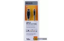 Дата кабель USB 2.0 AM to Mini 5P 1.8m Belkin (F3U155bt1.8M) - Фото