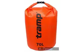 Гермомешок Tramp PVC Diamond Rip-Stop оранжевый 70л (TRA-209-orange) - Фото