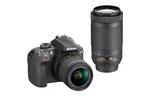 Цифровой фотоаппарат Nikon D3400 AF-P 18-55 VR + AF-P 70-300VR Kit (VBA490K005)