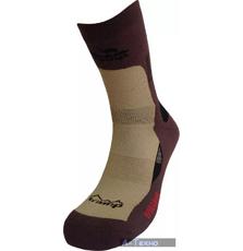 Термоноски Tramp wear Outdoor Trekking Light бежевый/шоколад/чёрный 41-43 (TRUS-005 41-43)