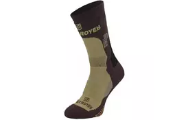 Термоноски Tramp wear Outdoor Trekking Light бежевый/шоколад/чёрный 44-46 (TRUS-005 44-46) - Фото