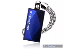 USB флеш накопитель Silicon Power 16Gb Touch 810 blue (SP016GBUF2810V1B) - Фото