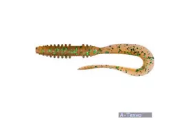 Силікон рибальський Keitech Mad Wag Mini 3.5" (10 шт/упак) ц:ea#02 peach green flk. (1551.07.64) - Фото