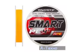 Шнур Favorite Smart PE 4x 150м (оранж.) #1.2/0.187мм 6.8кг (1693.10.18) - Фото