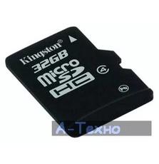 Карта памяти Kingston 32Gb microSDHC class 4 (SDC4/32GBSP)