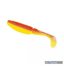 Силикон рыболовный Nomura Rolling Shad 75мм 4гр. цвет-087 (yellow red glitter) 10шт (NM70108707)