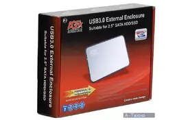 Карман внешний AgeStar 3UB 2A8 Silver - Фото