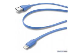 Дата кабель USB 2.0 AM to Lightning 1.0m blue CellularLine (USBDATACFLMFIIPH5B) - Фото
