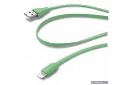 Дата кабель USB 2.0 AM to Lightning 1.0m green CellularLine (USBDATACFLMFIIPH5G) - Фото