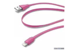 Дата кабель USB 2.0 AM to Lightning 1.0m pink CellularLine (USBDATACFLMFIIPH5P) - Фото