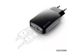 Зарядное устройство 2*USB 3,1A CellularLine (ACHUSBMOBILEDUAL3A) - Фото