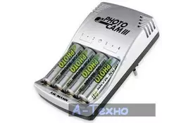 Зарядний пристрій для акумуляторів PhotoCam III + 4*AA 2850mAh Ansmann (5007093) - Фото