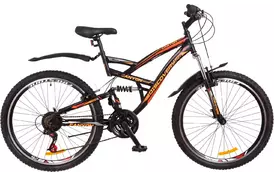Велосипед Discovery 26 CANYON 2018 AM2 14G Vbr рама-19 St черно-оранжевый (OPS-DIS-26-125) - Фото
