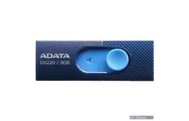 USB флеш накопичувач ADATA 8GB UV220 Blue/Navy USB 2.0 (AUV220-8G-RBLNV) - Фото