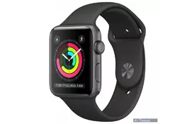 Смарт-годинник Apple Watch Series 3 GPS, 38mm Space Grey Aluminium Case (MQKV2FS/A) - Фото