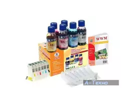 Комплект перезаправляемых картриджей WWM Epson P50/PX660/PX720WD/PX820FWD (RC.T080) - Фото