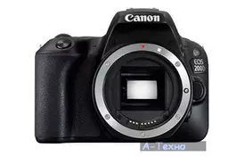 Цифровий фотоапарат Canon EOS 200D Body Black (2250C015) - Фото