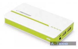 Батарея універсальна ESPERANZA EMP107WG 11000 mAh White-Green - Фото