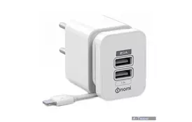Зарядное устройство Nomi HC05213 2*USB 2.1A White (173969) - Фото