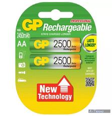 Аккумулятор GP AA R6 2500mAh 1,2V * 2 (GP250AAHC-2UEC2)
