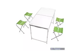 Стіл КЕМПІНГ XN-12064 + 4 стула (4823082711444) - Фото